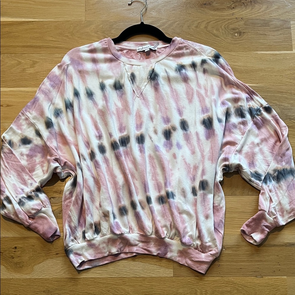 Young Fabulous & Broke Tie-Dye drop sleeve Sweatshirt size small